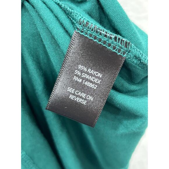 NWT Torrid Women's K Green Garden Super Soft Elbow Sleeve Tunic T-Shirt Size 2X - Picture 5 of 8